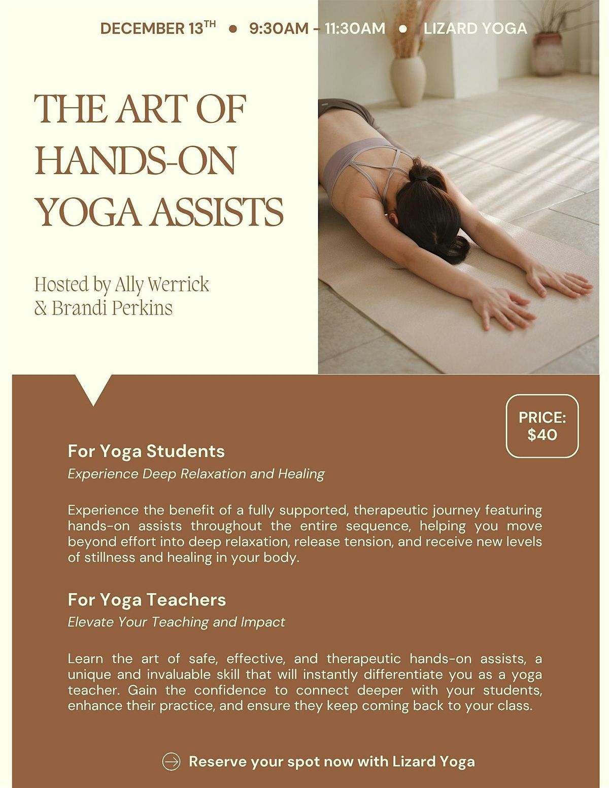 The Art of Hands-On Yoga Assists