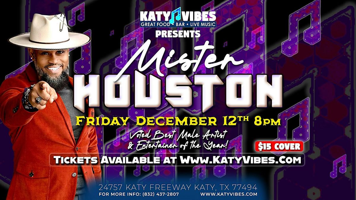 Mister Houston Live at Katy Vibes!