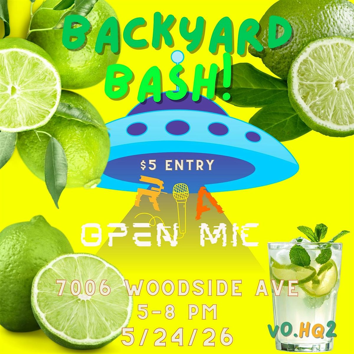 RA OPEN MIC Vo.HQ 2- "Backyard Bash, Open Mic!"