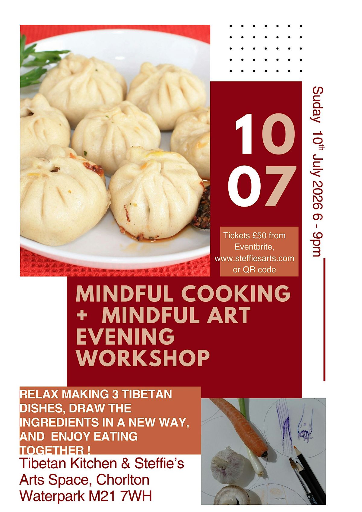 Tibetan Cooking & Mindful Art special summer evening workshop