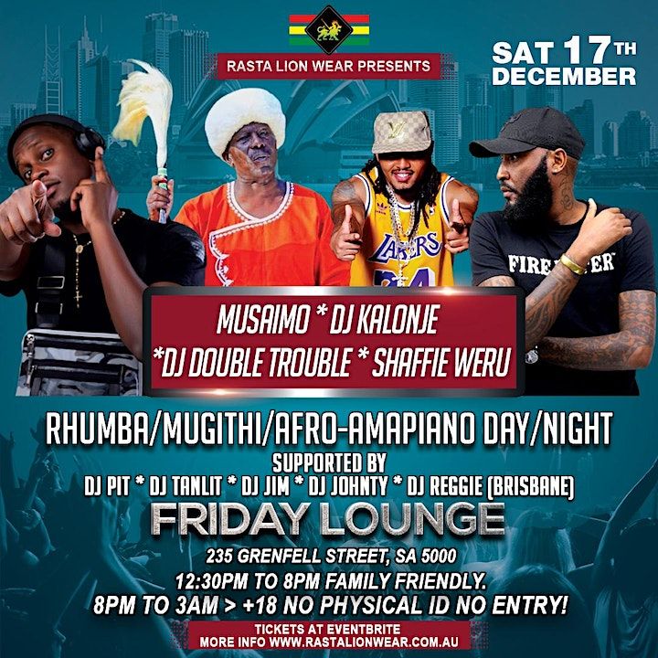 RHUMBA /MUGITHI /AFRO-AMAPIANO DAY /NIGHT | Friday Lounge, Adelaide, SA ...