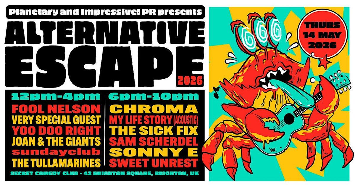 The Alternative Escape: Presented by The Planetary Group & Impressive! PR