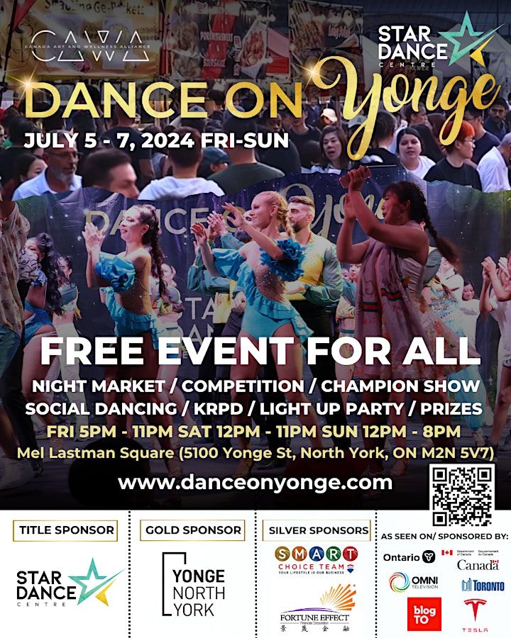 Dance on Yonge 2024 Mel Lastman Square, North York, ON July 5, 2024