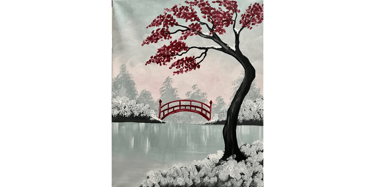 Japanese Winter - Paint and Sip in Phoenix | Classpop!\u2122