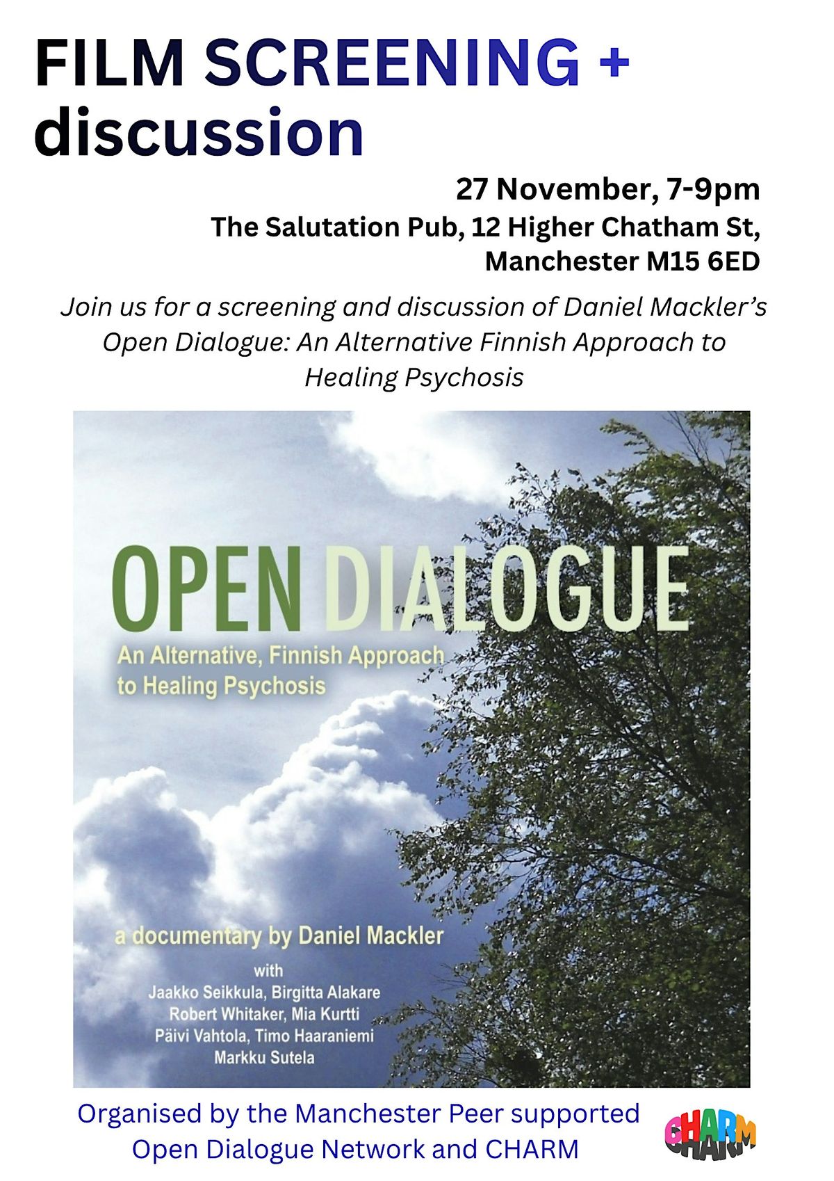 FILM Open Dialogue - an alternative approach to healing from psychosis
