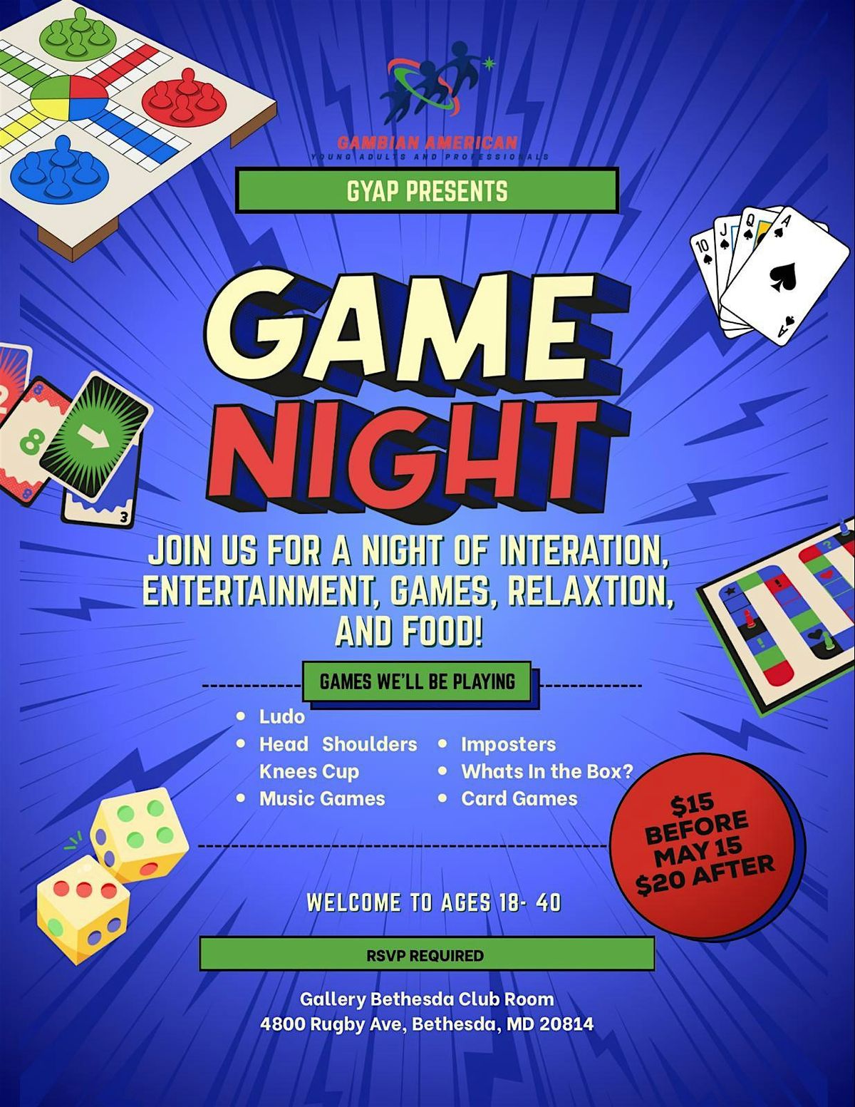 GYAP Game Night