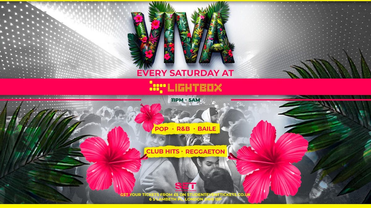 VIVA REGGAETON - SATURDAYS @ LIGHTBOX - 15TH NOVEMBER \/\/ RNB \/ LATIN
