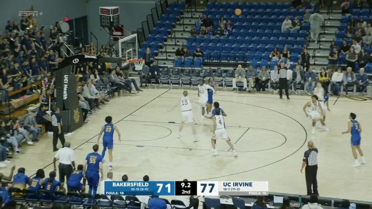 Cal State Bakersfield Roadrunners at UC Irvine Anteaters Mens Basketball at Bren Events Center