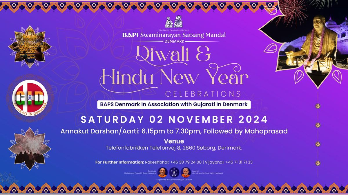 Diwali & Hindu New Year 2024 Telefonvej 8, 2860 Denmark