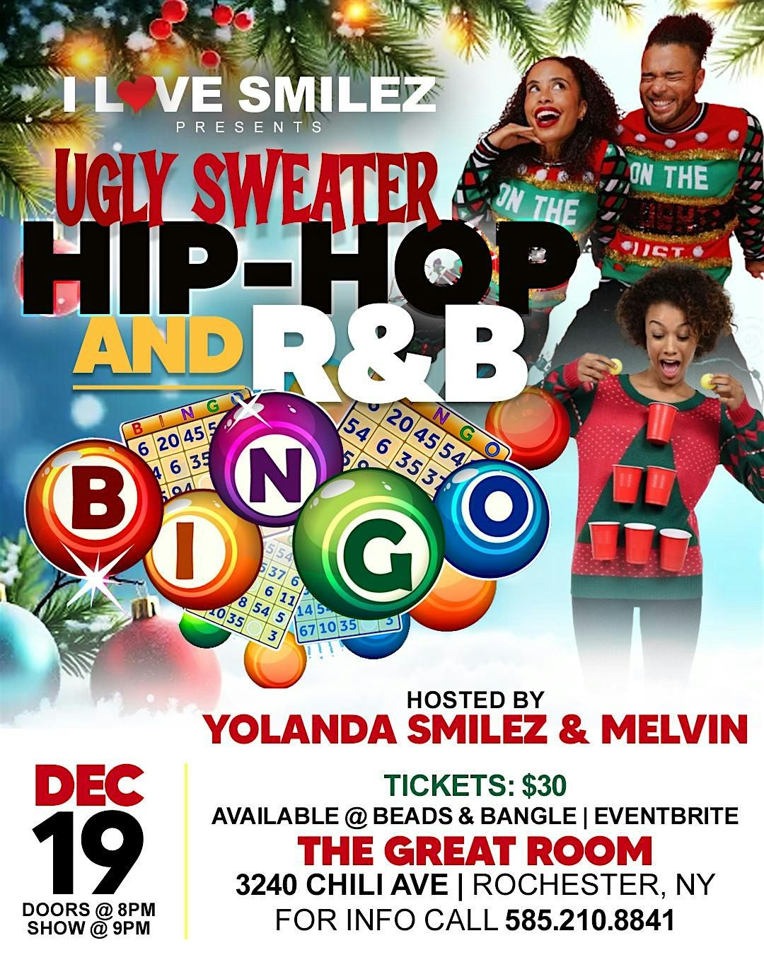 I LOVE SMILEZ HIP-HOP AND R&B BINGO