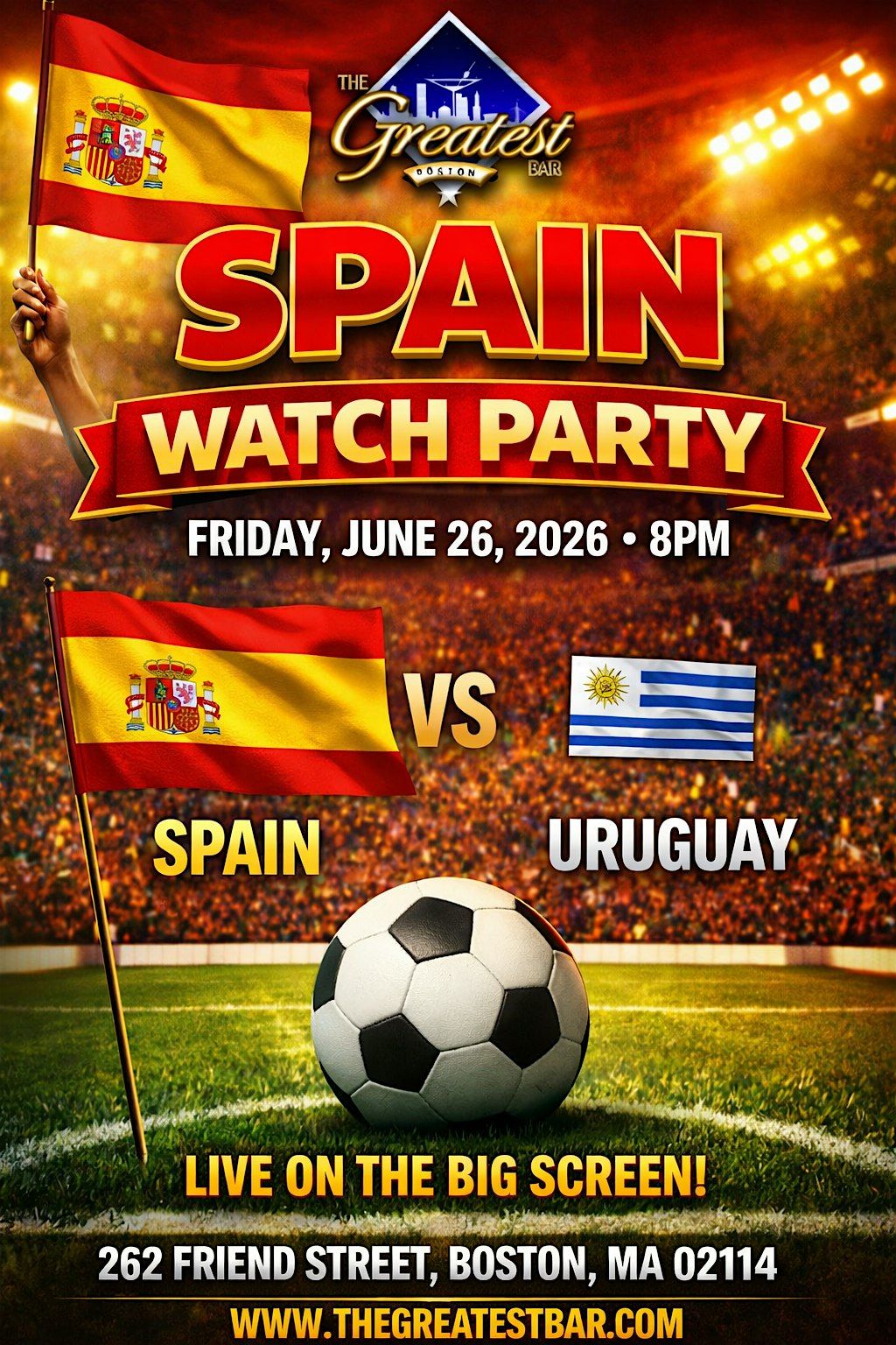 FIFA World Cup Watch Party at The Greatest Bar