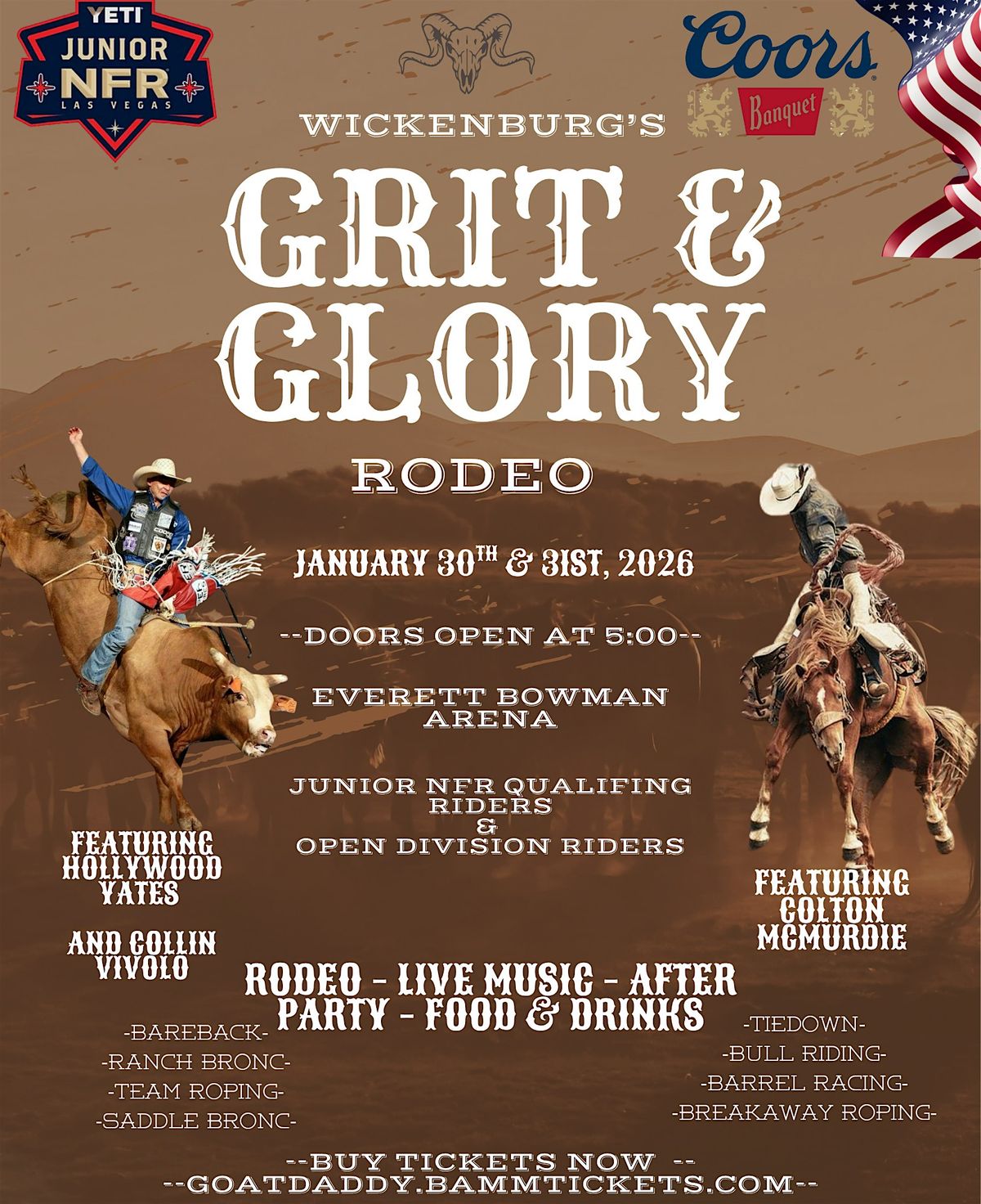 Wickenburg Grit & Glory Rodeo at Everett Bowman Rodeo Arena, Wickenburg ...