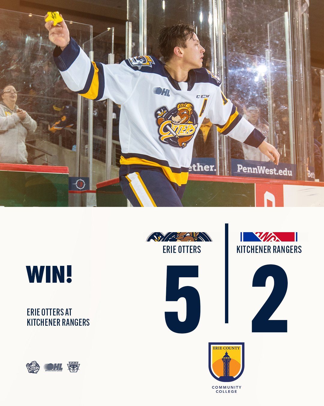 Erie Otters vs. Kitchener Rangers