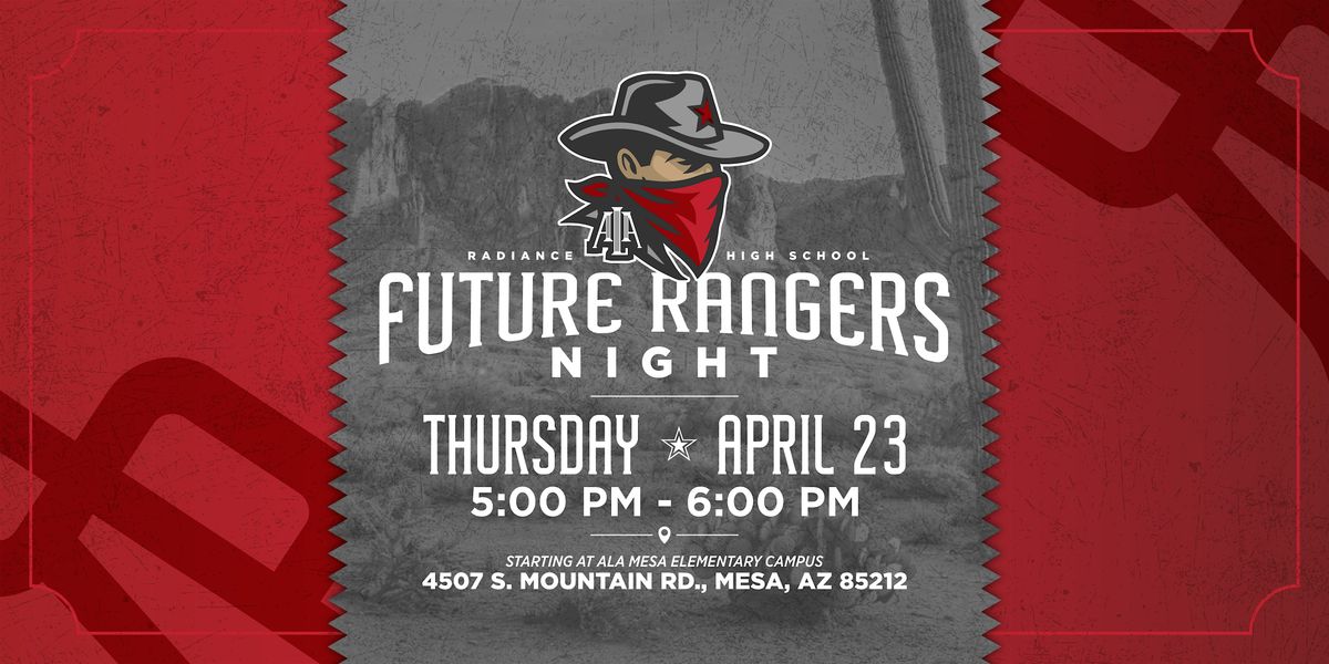 ALA Radiance: Future Rangers Night at ALA Mesa PreK-6 on 23rd April, 2026