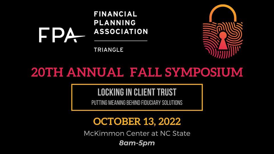 FPA of the Triangle 20th Annual Fall Symposium McKimmon Conference