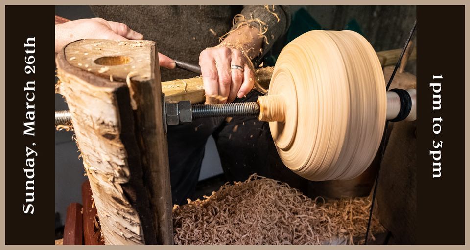 Join Us for an instore demonstration of a traditional wood turning
