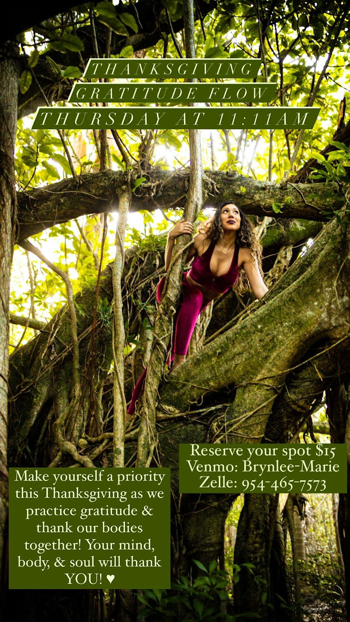 Thanksgiving Gratitude Yoga Flow in the park!