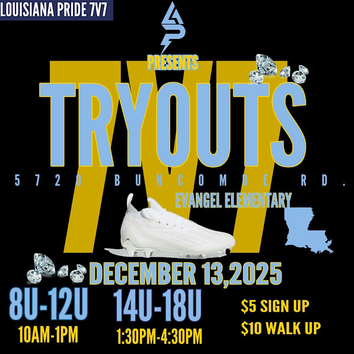 Louisiana Pride 7v7 Tryouts