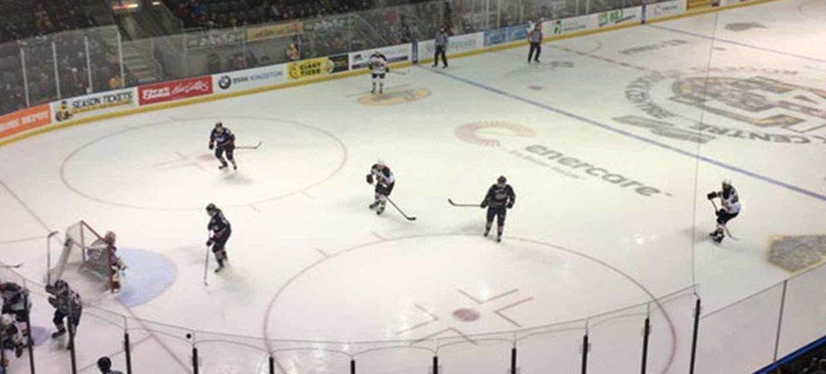 Parking Ottawa 67s at Owen Sound Attack