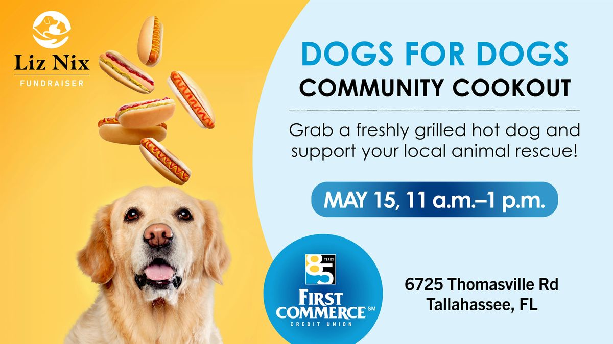 Dogs for Dogs" Cookout to benefit Hearts to Homes Humane Society