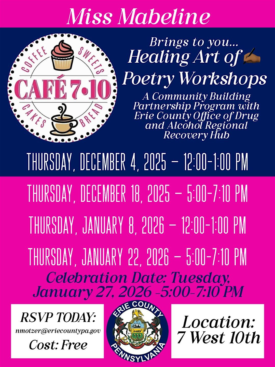 Healing Art of Poetry Workshops