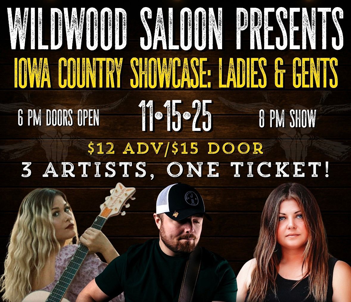Iowa Country Showcase - Ladies and Gents at Wildwood Smokehouse and Saloon
