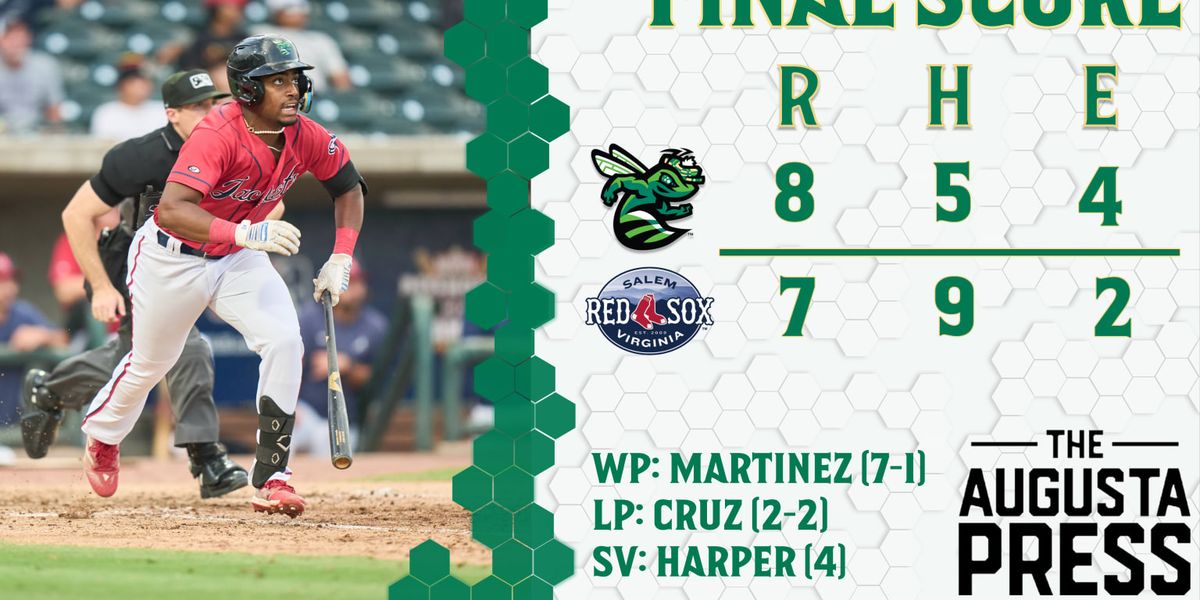 Augusta GreenJackets at Salem Red Sox at Salem Memorial Ballpark - Carilion Clinic Field