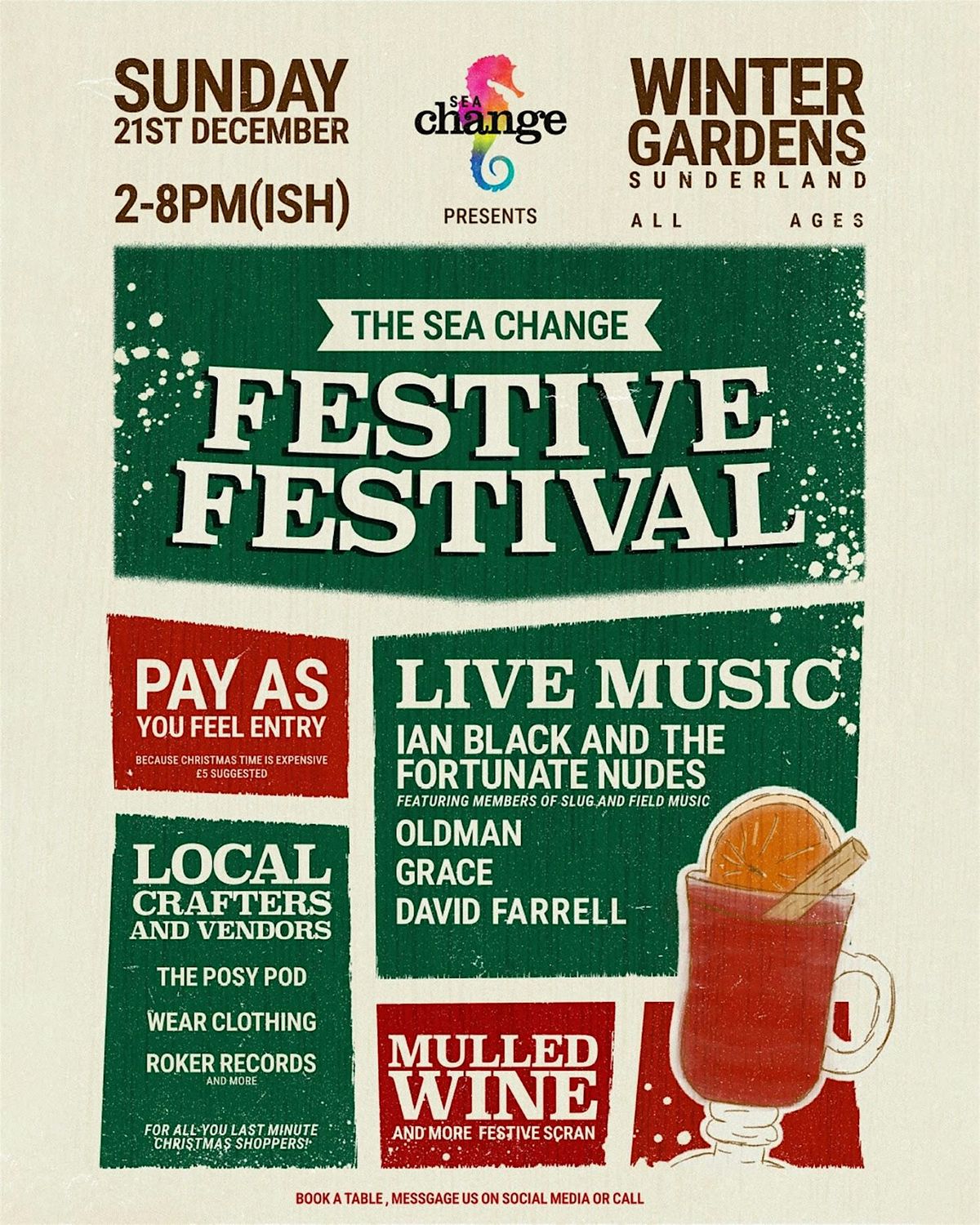 Sea Change Christmas Festival: Ian Black & Fortunate Nudes, OldMan + Guests