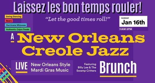 Cajun Creole Mardi Gras Jazz Brunch @ the OB Playhouse Sun Jan 16th