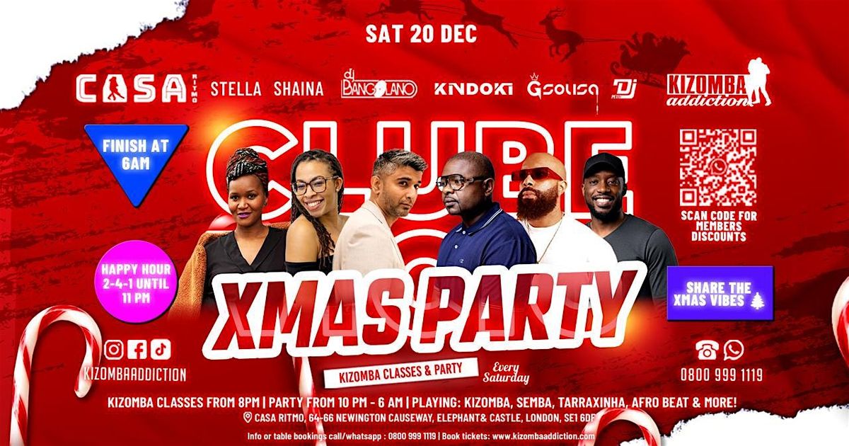 Clube V\u00edcio:Kizomba Party: Xmas Edition \u2013 from \u00a310 |Dance \u2019Til 5AM