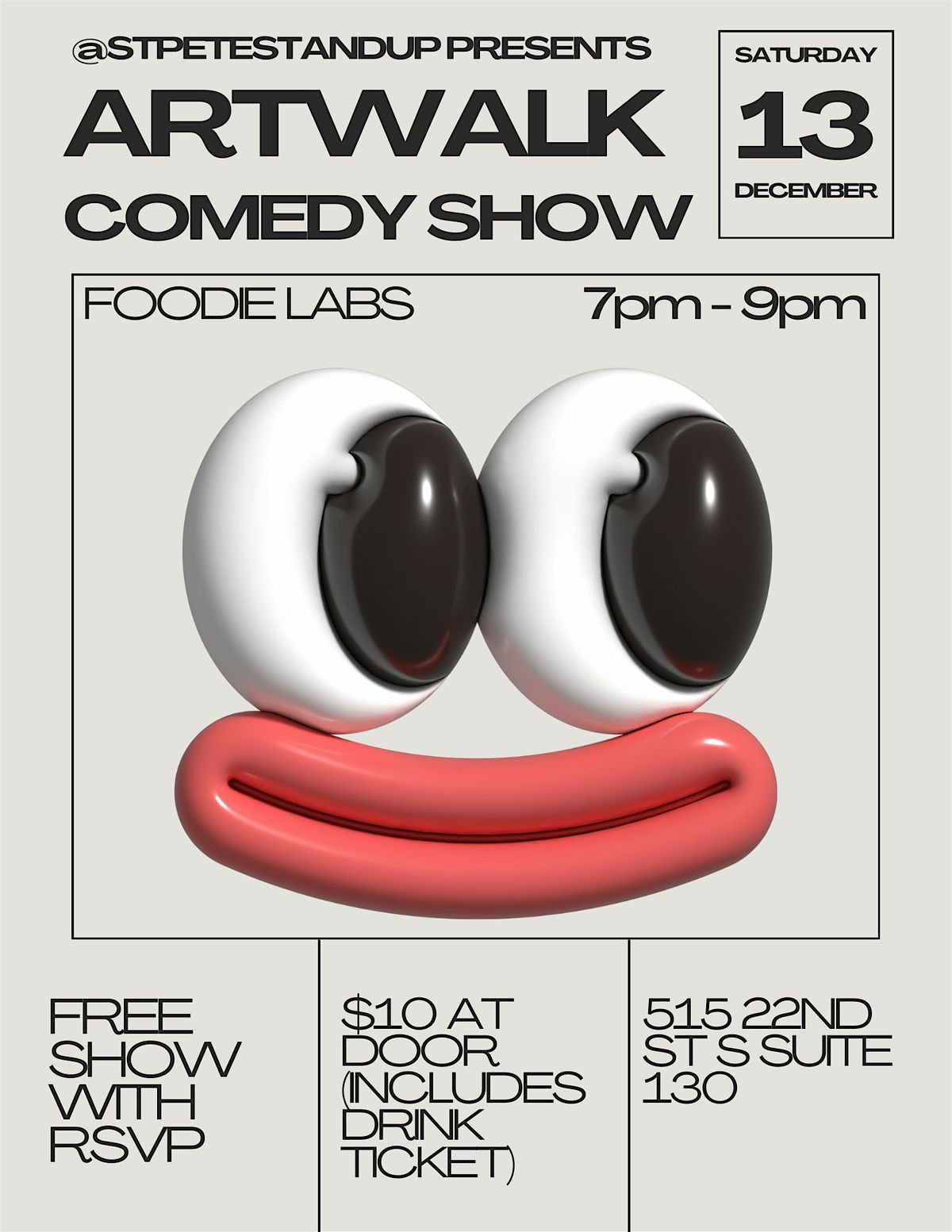 Saturday Comedy Show! FREE