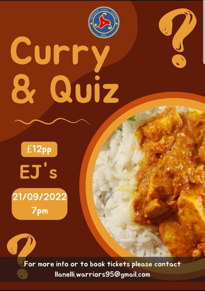 CURRY AND QUIZ NIGHT