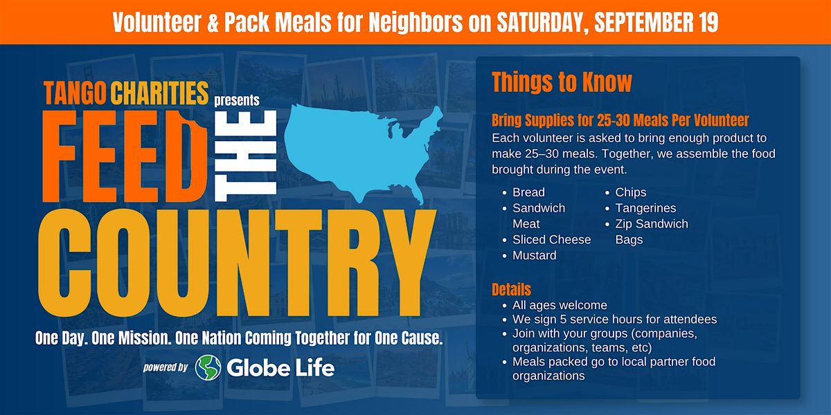Feed The Country Huntsville (West): A Nationwide Day of Volunteering at ...