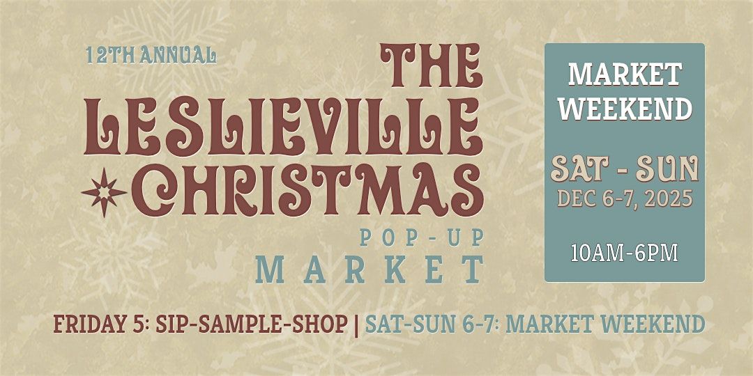 Leslieville Christmas Pop-up Market: MARKET WEEKEND (12th Annual)