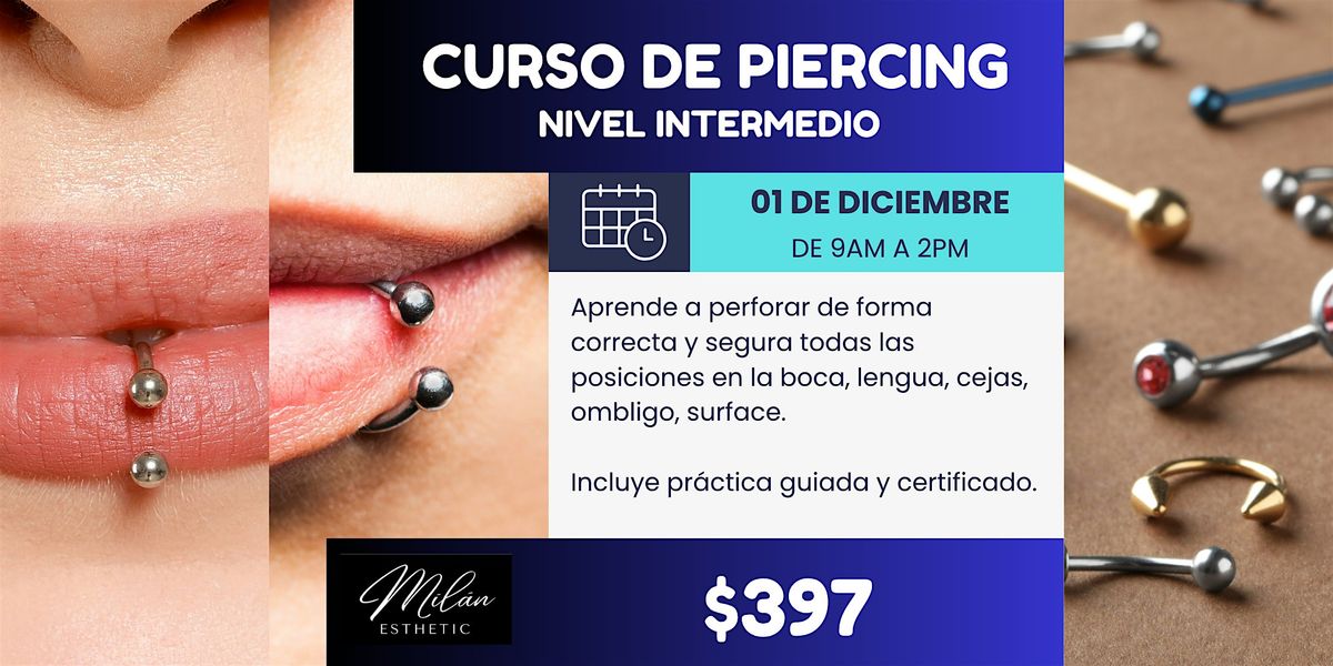 Curso de Piercing - nivel intermedio