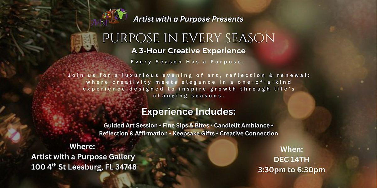 Purpose In Every Season