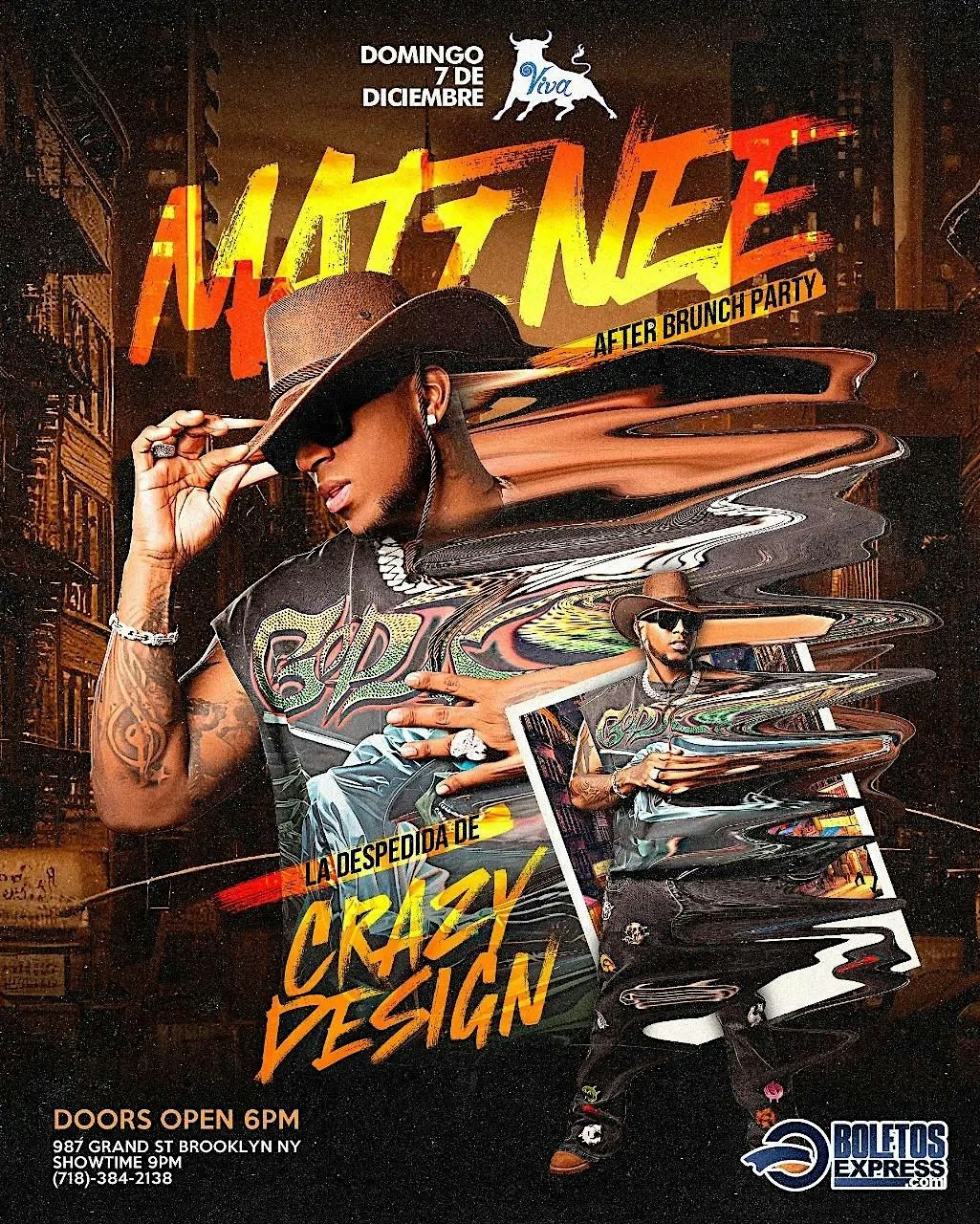 Crazy Design at Viva Toro Brooklyn \u2013 Dec 7, 2025 | NYC Events Guide