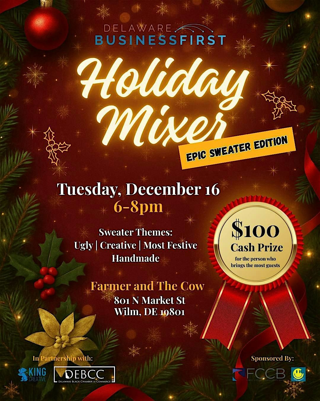 Delaware Business First Holiday Mixer: Epic Sweater Holiday Mixer