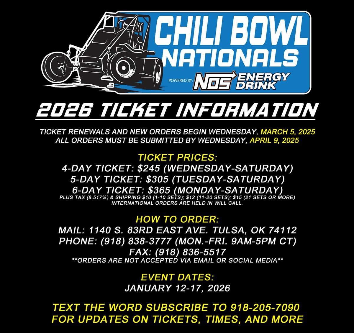 Chili Bowl Nationals - 4 Day Pass