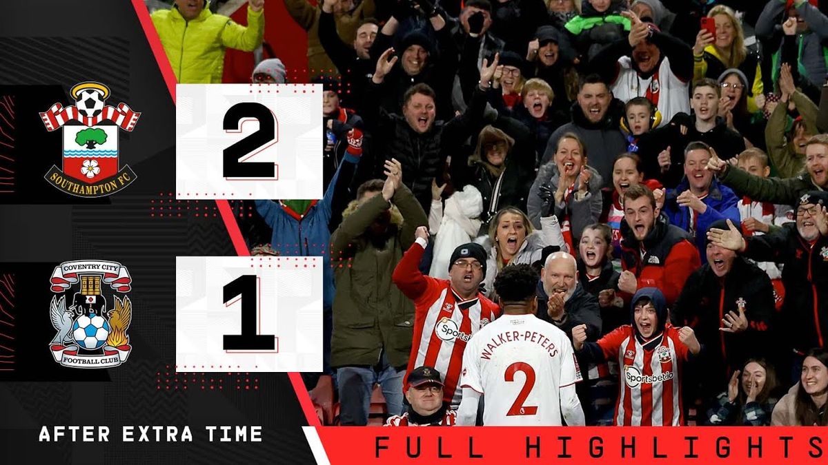 Southampton FC vs Coventry City FC at St Marys Stadium