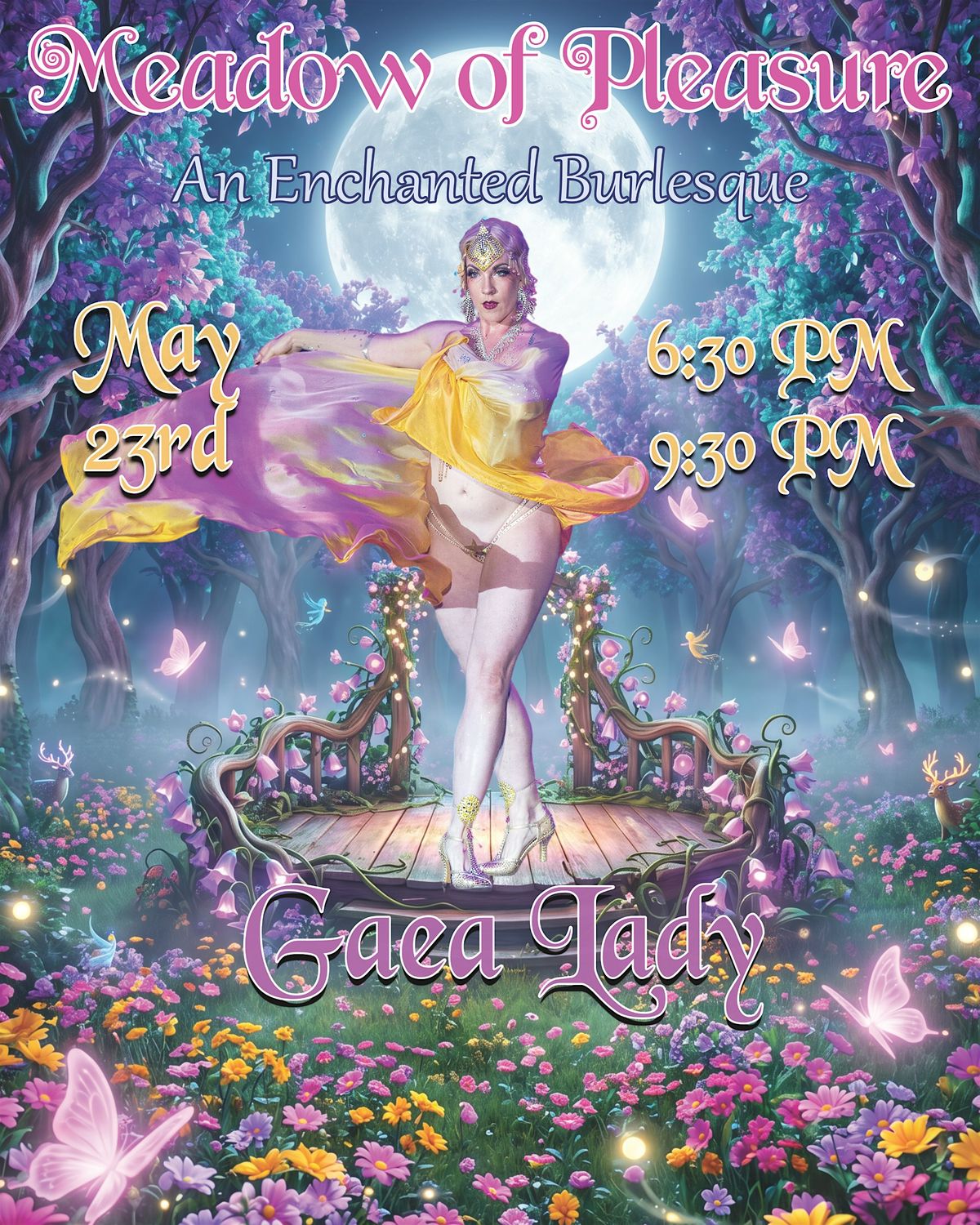 Meadow of Pleasure: An Enchanted Burlesque 6:30pm & 9:30pm showtimes