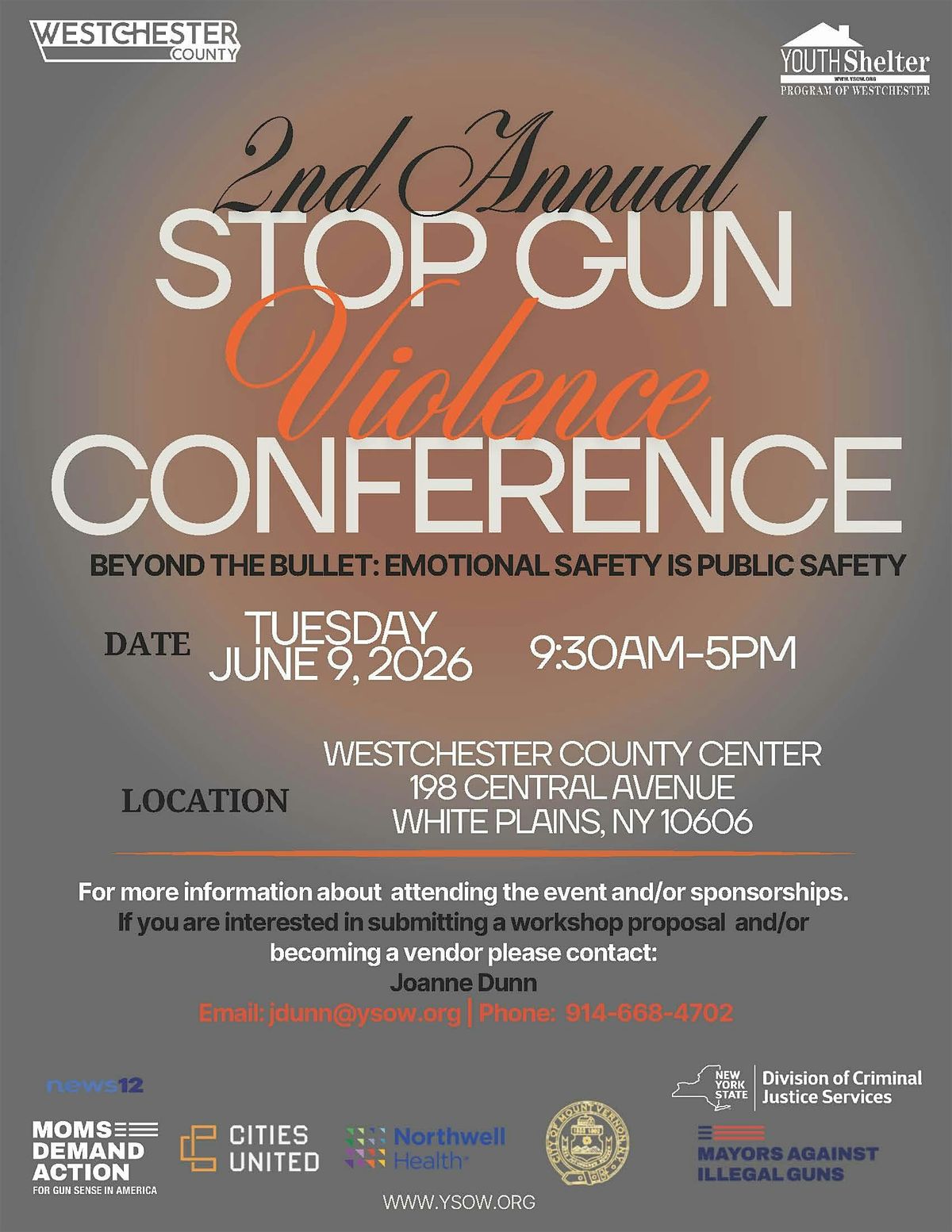 2nd Annual Stop Gun Violence Conference Beyond the Bullet