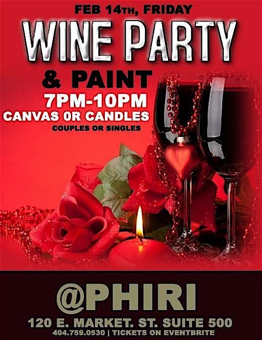 Valentines Day ( Paint Party ) Canvas & Candles @phiri