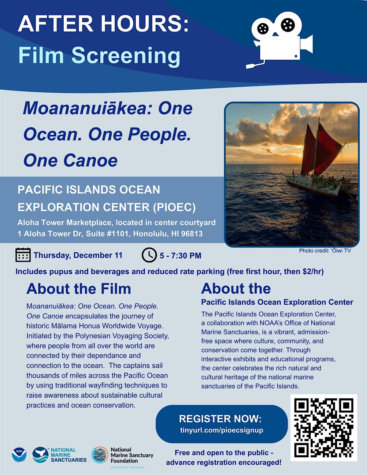 After Hours: Film Screening of Moananui\u0101kea at Aloha Tower