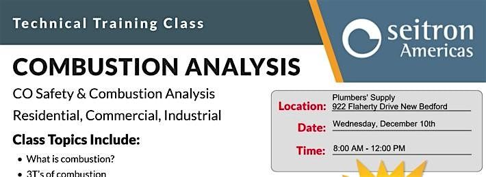 Seitron Americas Combustion Analysis Technical Training Class