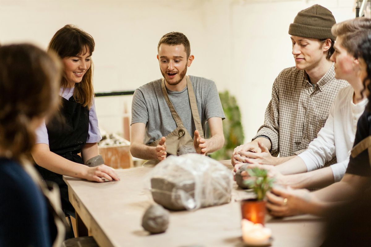 Make A Candle Holder pottery class