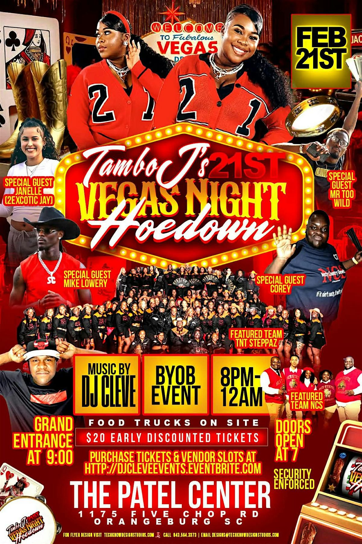 Tambo J\u2019S (AKA JORDAN) Official 21st Vegas Night Hoedown