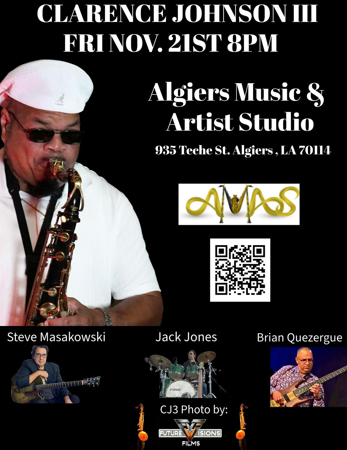 Clarence Johnson III Live at Algiers Music & Artist Studio