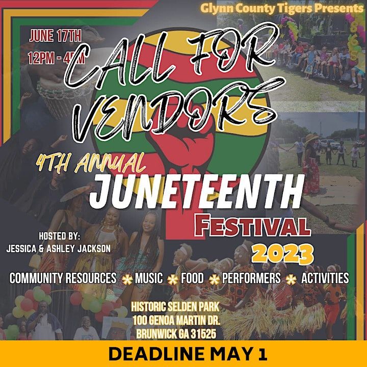 4th Annual Juneteenth Festival | Selden Park, Brunswick, GA | June 17, 2023