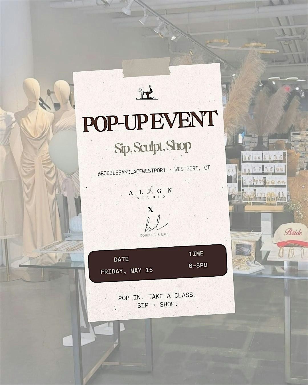 Sip. Sculpt. Shop